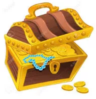 Coffer  - (A strongbox or small chest for holding valuables.)