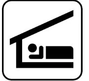 Lodge - (Make or become firmly fixed or embedded in a place.)