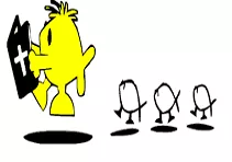On (at) the heels of - (Following closely after/ soon after something.)