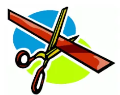 Sever  - Divide by cutting or slicing, especially suddenly and forcibly.