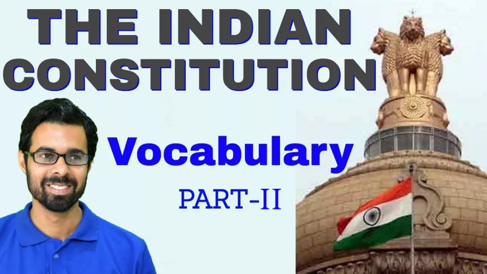 The indian constitution vocabulary part ii  25 vocab मात्र 10 min में  