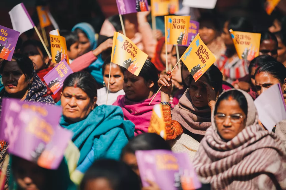 Women representation in political decision making