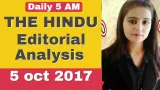 The hindu editorial analysis 5 oct  2017 
