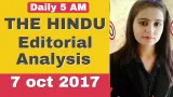 The hindu editorial analysis 7 oct 2017 
