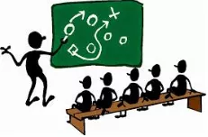 Chalk out  - (To explain something carefully to someone,) (रूपरेखा प्रस्तुत करना/समझाना