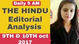 The hindu editorial analysis 9th &10th oct 2017 