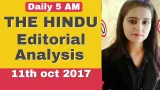 The hindu editorial analysis 11 oct  2017  