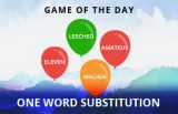 One word substitution