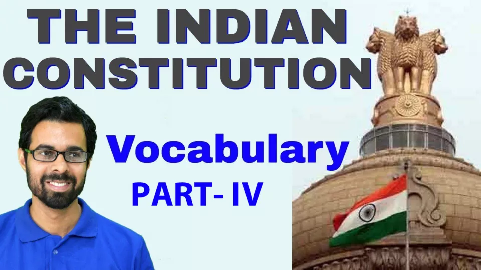 The indian constitution vocabulary part iv  25 vocab मात्र 10 min में  