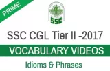 Ssc cgl tier 2016   idioms & phrases  hindi 