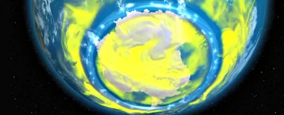 The earth's ozone hole is shrinking and is now the smallest it's been since 1988
