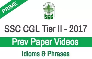 Ssc cgl prev paper vocabulary  idioms & phrases 