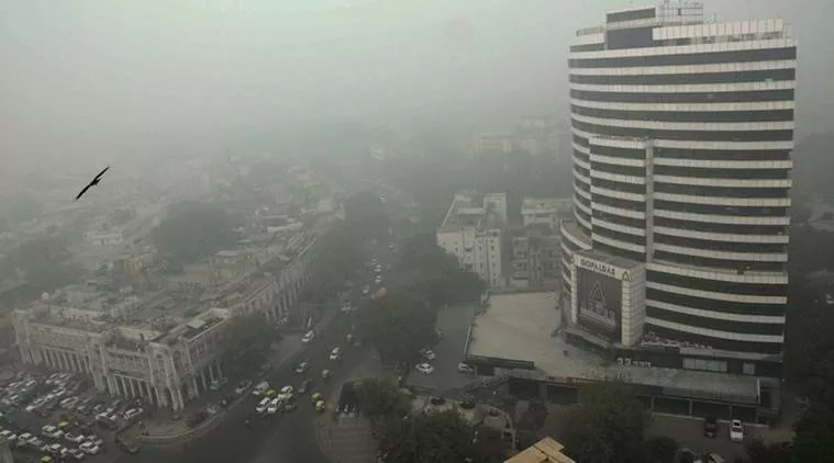 Capital crisis  on delhi's deteriorating air quality