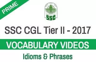 Ssc cgl prev paper vocabulary  idioms & phrases 