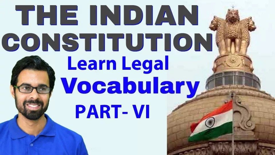 The indian constitution vocabulary part vi  25 vocab मात्र 10 min में  