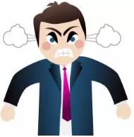 Irate  - (Feeling or characterized by great anger.)
