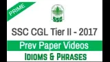 Ssc cgl prev paper vocabulary 