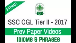 Ssc cgl prev paper vocabulary 