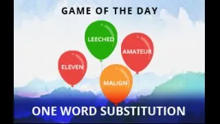 One word substitution