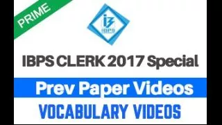Ibps po main prev paper vocabulary 