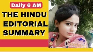 The hindu editorial analysis 