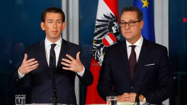 Austrian shift  on coalition government in europe