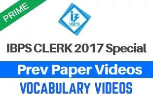 Ibps clerk  main prev paper vocabulary 