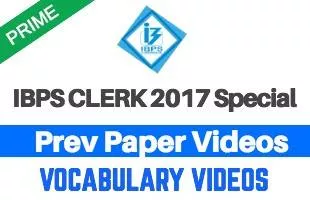 Ibps clerk  main prev paper vocabulary 