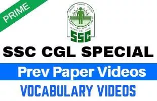 Ssc cgl prev paper vocabulary 
