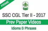 Ssc cgl prev paper vocabulary