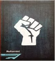 Reformist - (Supporting or advancing gradual reform rather than abolition or revolution.)
