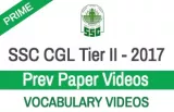 Ssc cgl prev paper vocabulary