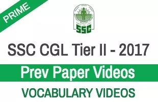 Ssc cgl prev paper vocabulary