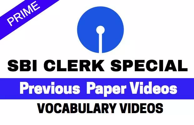Sbi clerk previous paper vocabulary