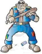 Hooliganism - (Rowdy, violent, or destructive behavior)