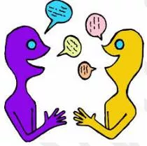 Wagging - (To move (the tongue), as in idle or indiscreet chatter.)