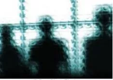 Looms  - (Appear as a vague form, especially one that is large or threatening.).