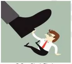 Trampled - (To act in a harsh, domineering, or cruel manner, as if treading roughly (usually followed by on, upon, or over)
