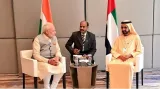 Pm modi meets uae counterpart  discusses bilateral ties