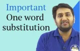 Important one word substitution
