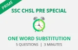 One word substitution