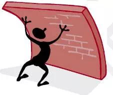 Prop up - (To stop someone or something from falling)