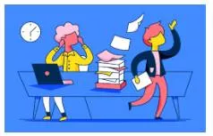 Bogged  - (Be prevented from making progress in a task or activity.)