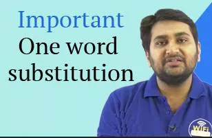 Important one word substitution