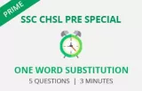One word substitution