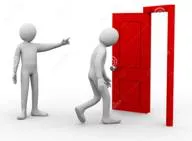 Oust  - (Drive out or expel (someone) from a position or place.)