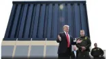 Trump inspects border wall prototypes  denounces california