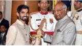 Kidambi srikanth  somdev devvarman felicitated with padma shri by president ram nath kovind