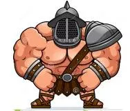Brute  - Great physical force or strength.
