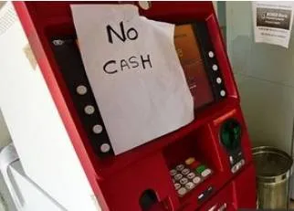 Cash is still king  on atms running dry